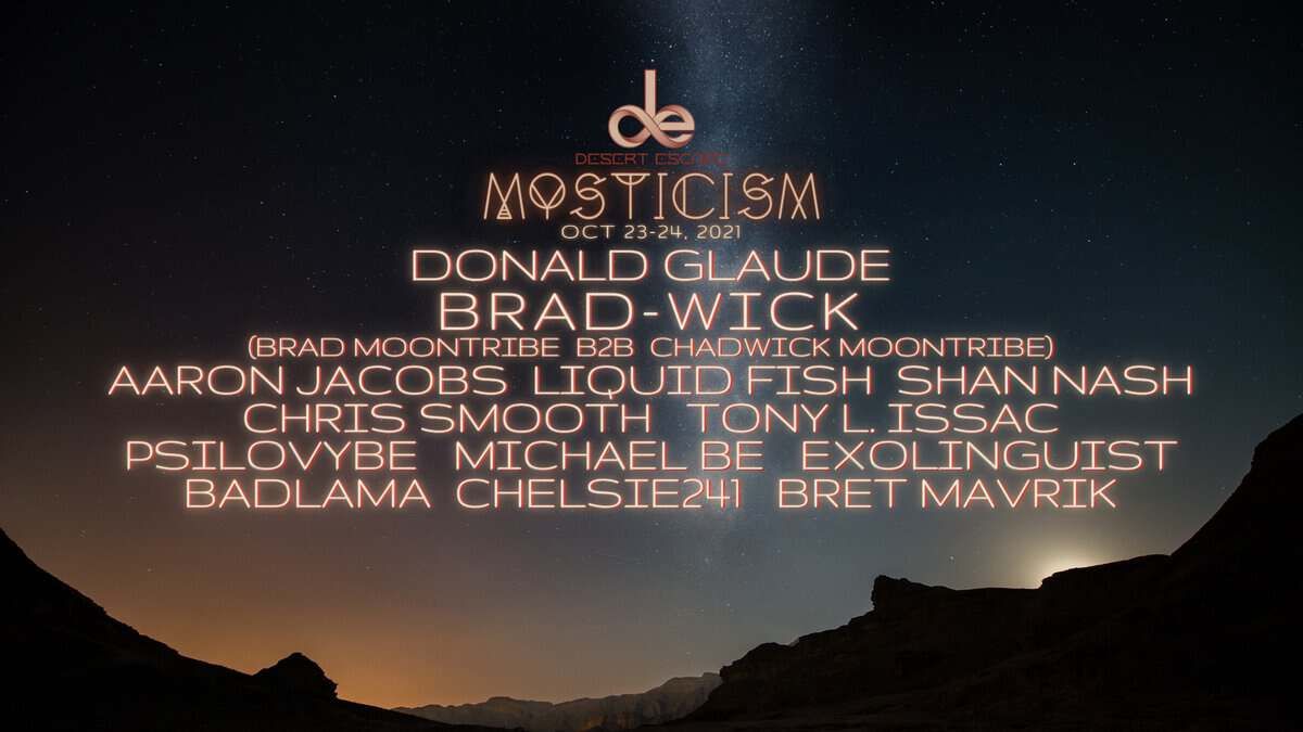 Flyer for Mysticism’s one-year anniversary, with Chris Smooth on the line-up